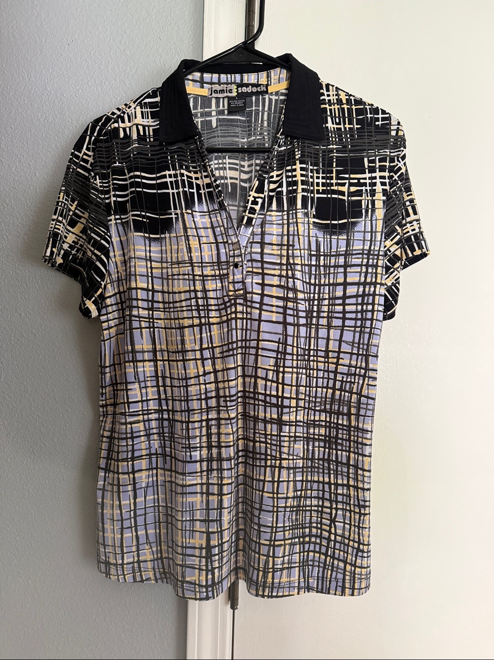 Jamie Sadock Short-sleeve Golf collared polo L Tennis Pickle Ball